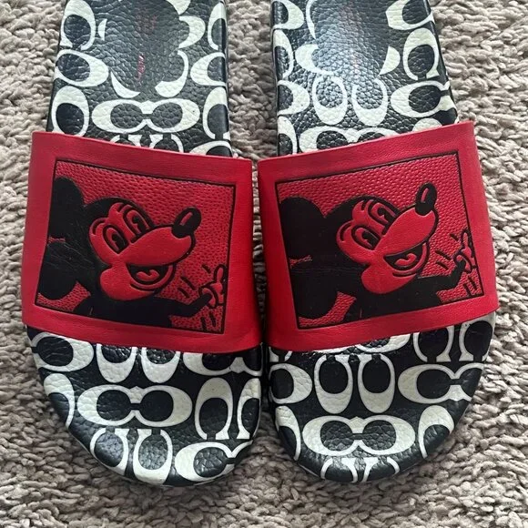 COACH Keith Haring Mickey Slide Sandals - Picture 4 of 8